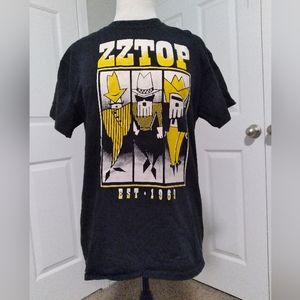 ZZ Top 2019 Concert Gildan T-shirt Black Short Sleeve Unisex Size Med